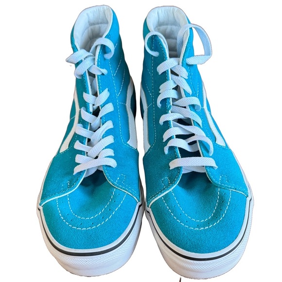 VANS - Sk8-Hi- Men’s Classic High Top Skate Shoe Sz 9 Womens / 7.5 Mens Blue - Picture 1 of 5